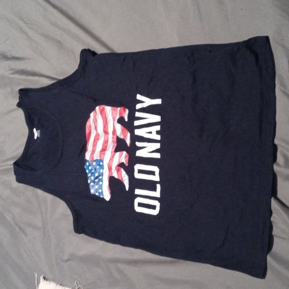 Boys blue tank top